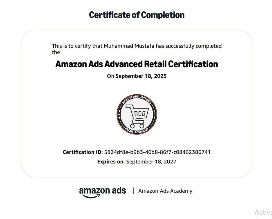 Amazon ads advanced retail certification